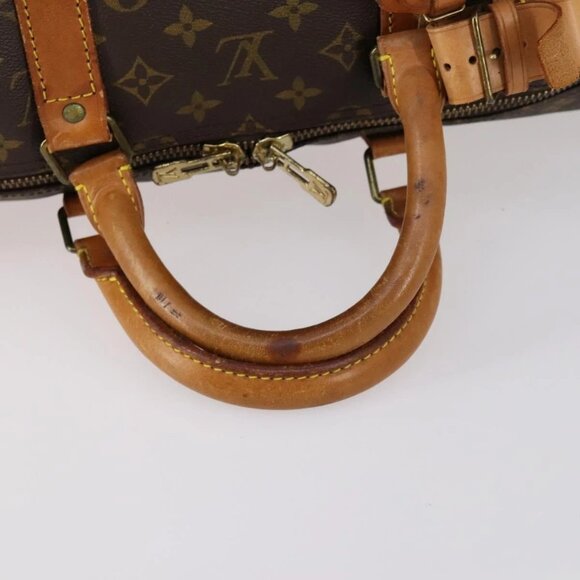 LOUIS VUITTON Monogram Keepall Bandouliere 55 Boston Bag M41414 LV Auth 144984 - Picture 9 of 16